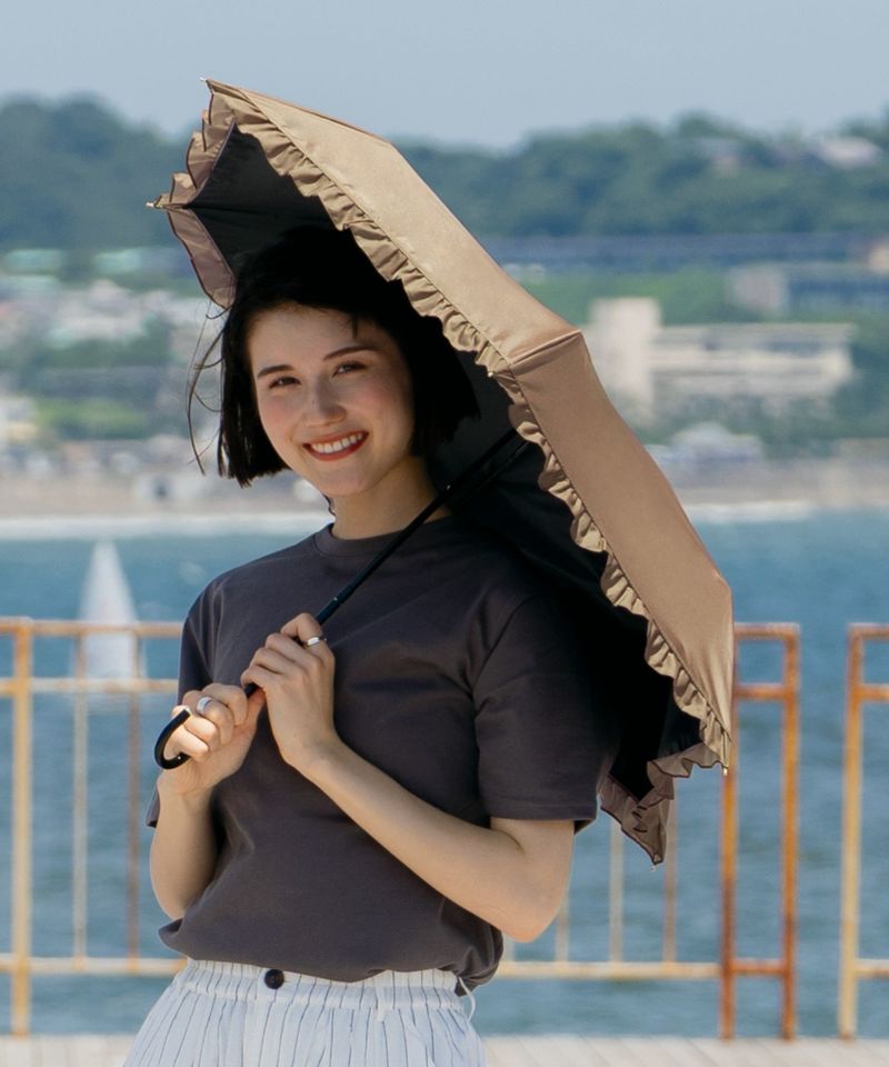 Wpc. UV Cut Sun & Rain Classic Frill Mini Parasol | Curated Japanese Import