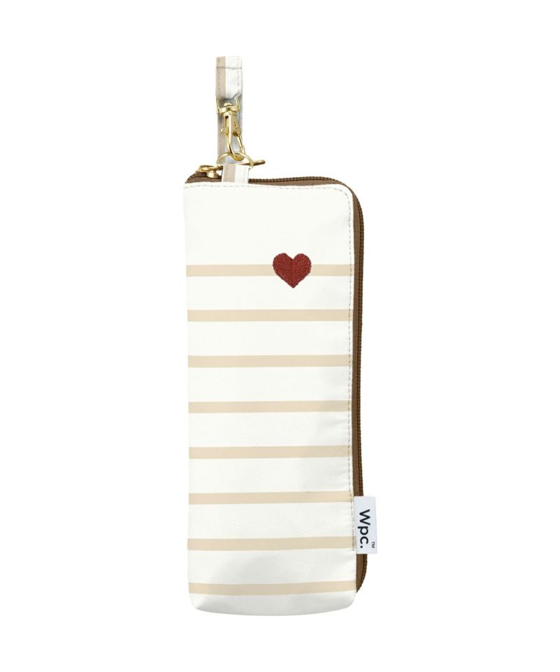 WPC Heart Embroidered Mini Parasol | UPF 50+ Sun Protection | Curated Japanese Import