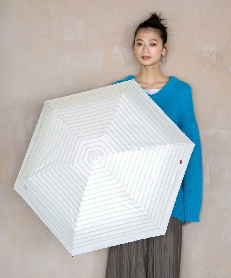 WPC Heart Embroidered Mini Parasol | UPF 50+ Sun Protection | Curated Japanese Import