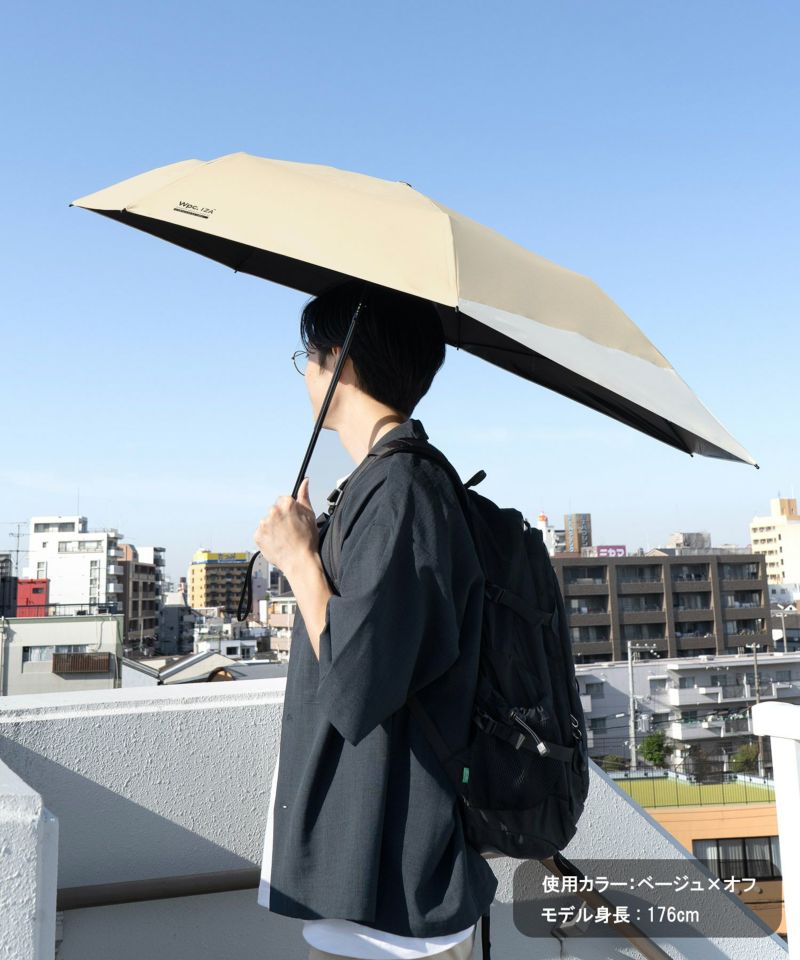 Wpc. IZA Backpack Guard Folding Parasol | UPF50+ Sun & Rain | Curated Japanese Import