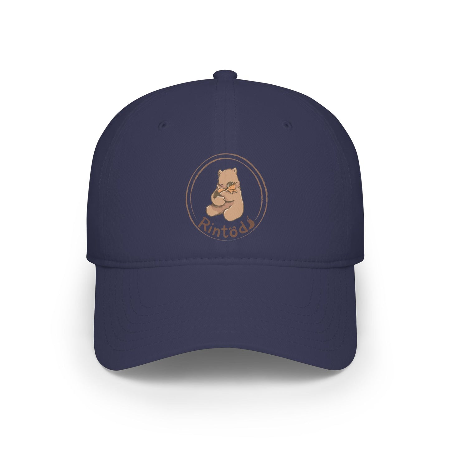 Rintod Cozy Bear Printed Cotton Cap — Low Profile Hat