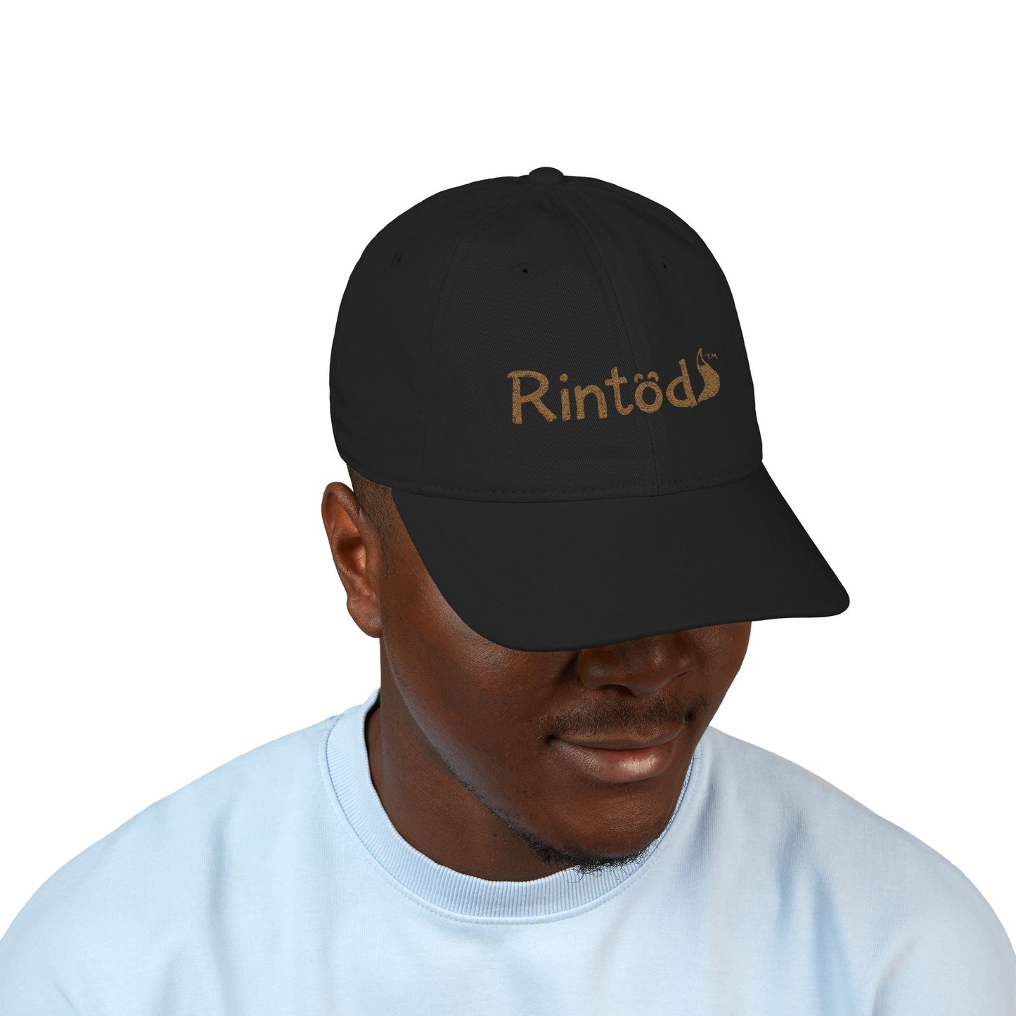 Rintod Embroidered Minimalist Organic Cotton Cap
