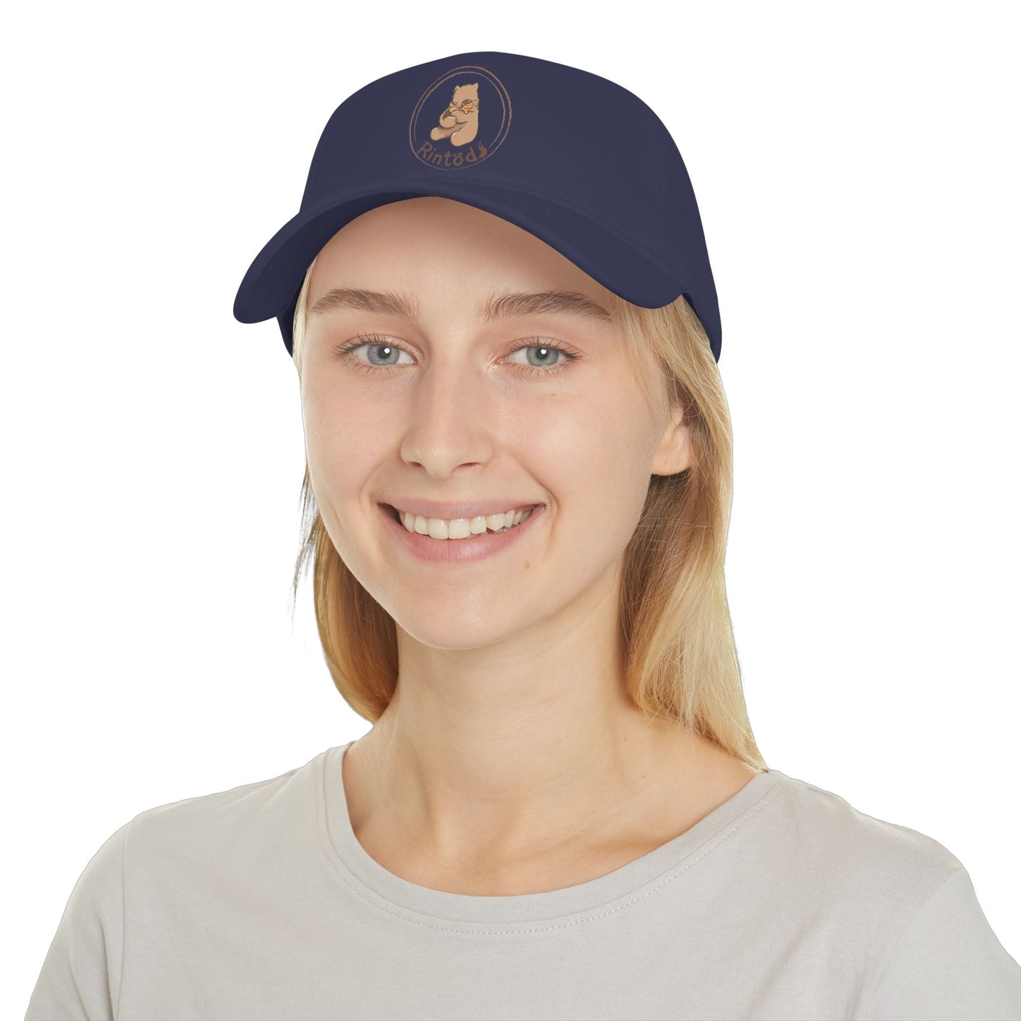 Rintod Cozy Bear Printed Cotton Cap — Low Profile Hat
