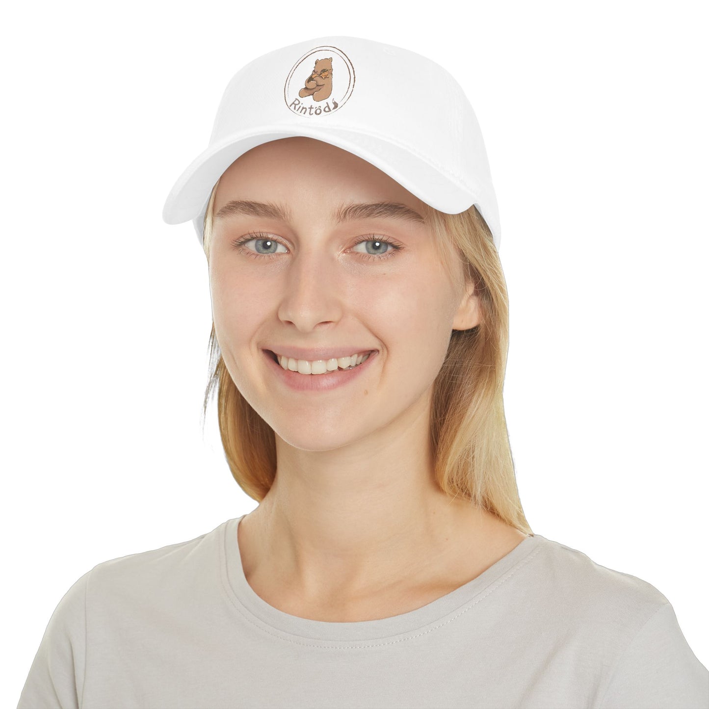 Rintod Cozy Bear Printed Cotton Cap — Low Profile Hat