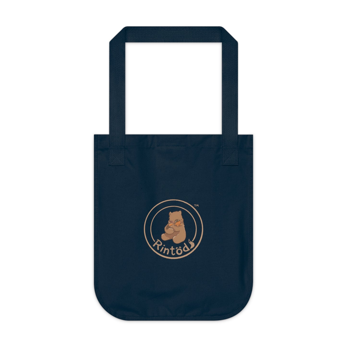 Organic Tote Bag — Personalized 'Clean Item Bag' Floral Design