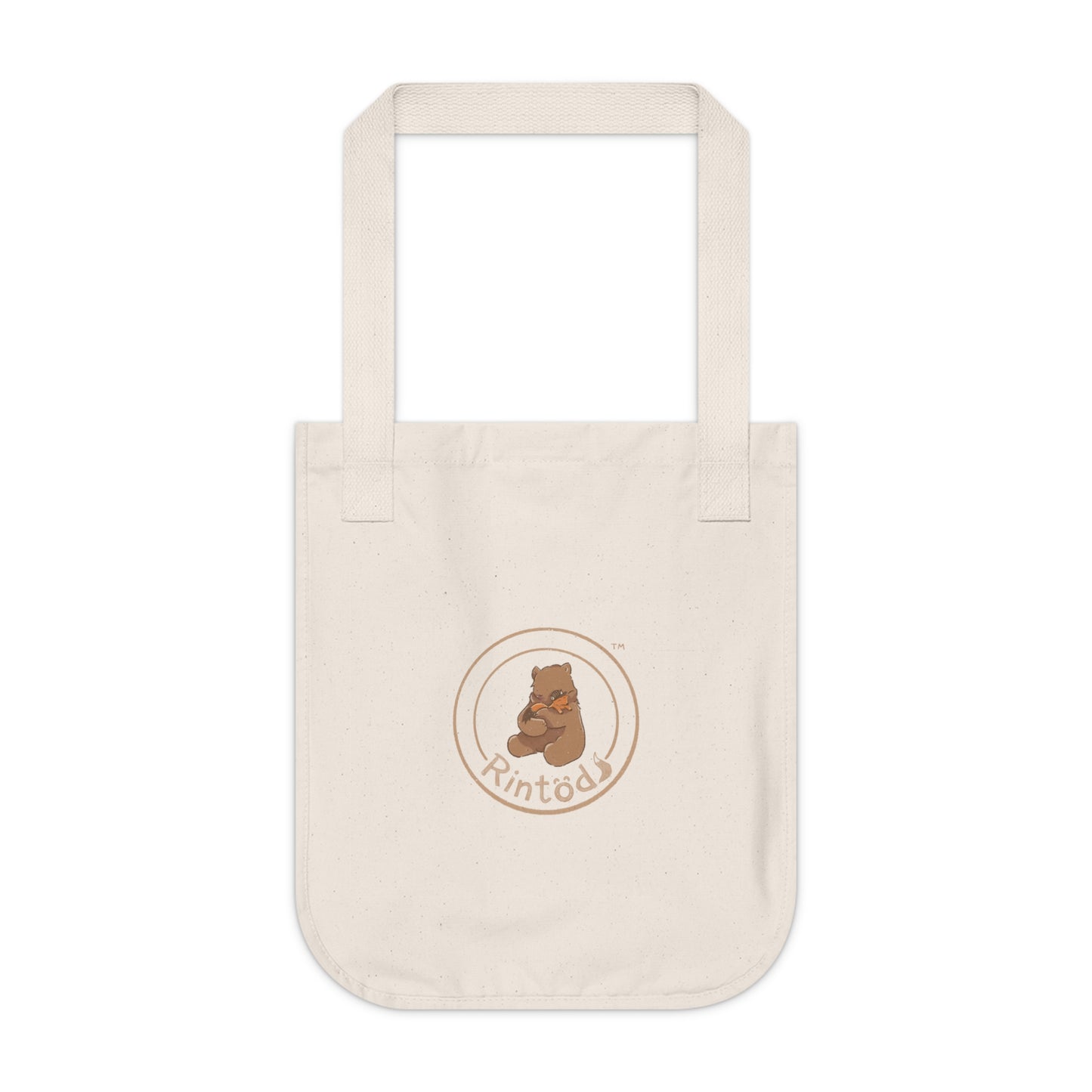 Organic Tote Bag — Personalized 'Clean Item Bag' Floral Design