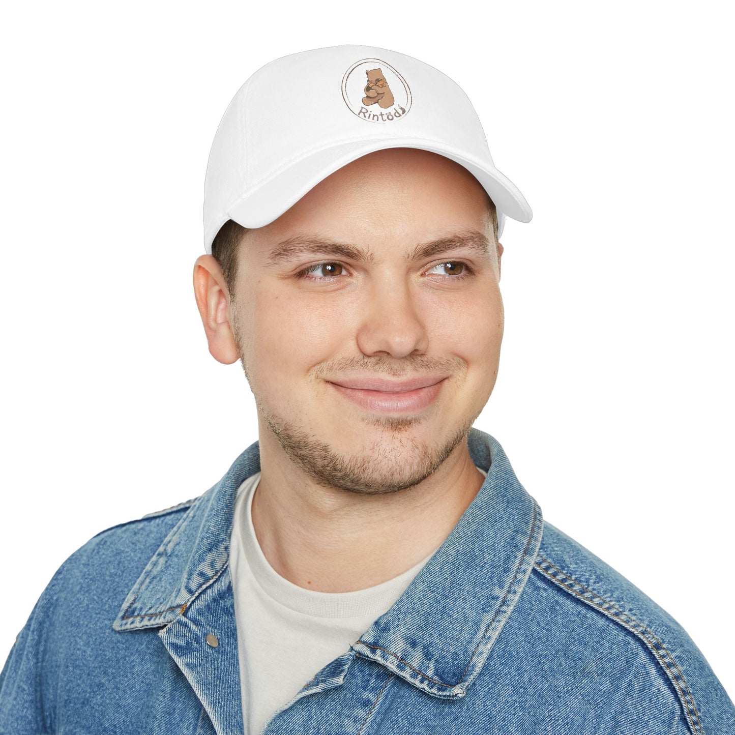 Rintod Cozy Bear Printed Cotton Cap — Low Profile Hat