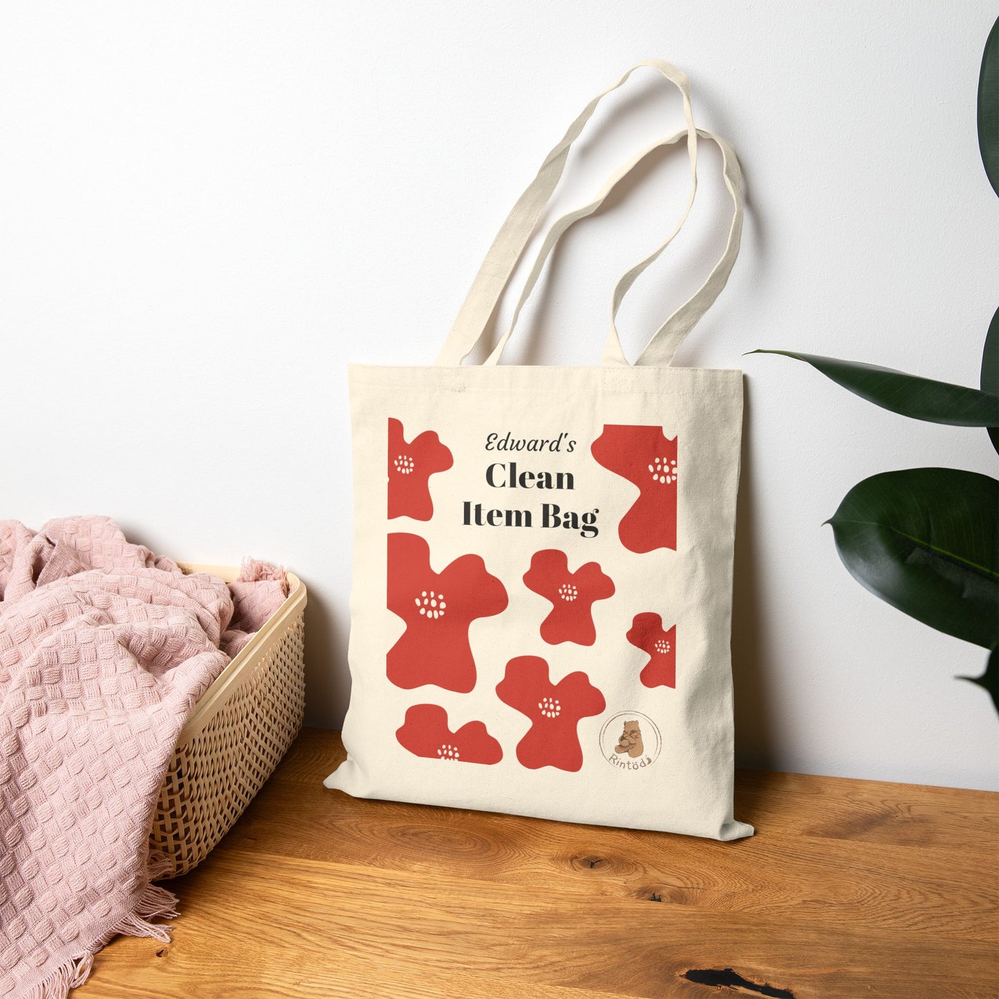 Personalised Tote Bag for Daycare - School Clean Item Bag