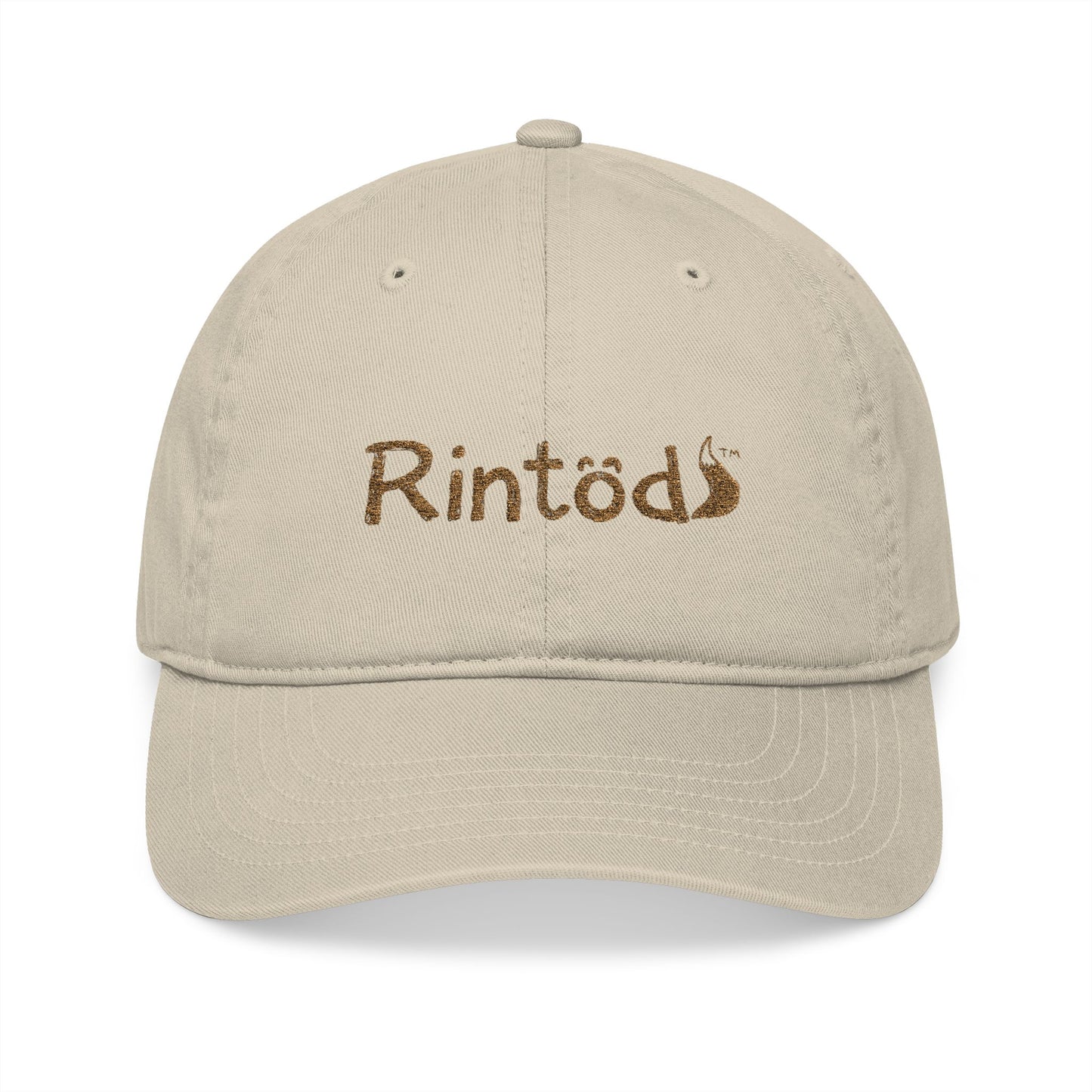 Rintod Embroidered Minimalist Organic Cotton Cap